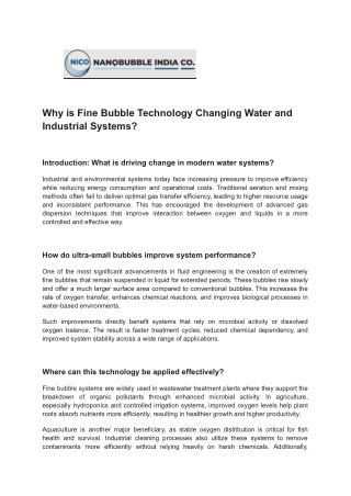 Why-is-Fine-Bubble-Technology-Changing-Water-and-Industrial-Systems_