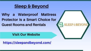 Why a Waterproof Mattress Protector Is a Smart Choice for Guest Rooms and Rentals