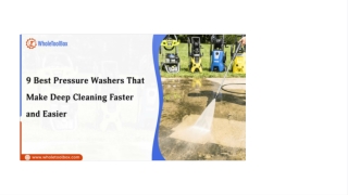 9 High-Performance Pressure Washers for Easier Cleaning
