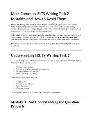 Most Common IELTS Writing Task 2 Mistakes and How to Avoid Them