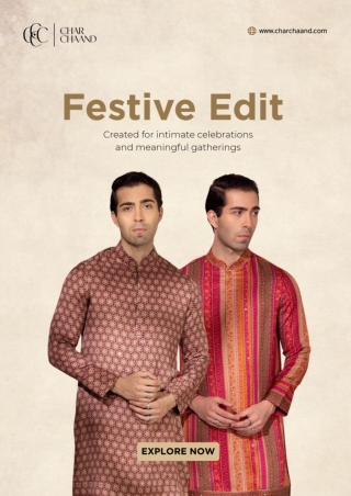 Buy Kurta for Men Online – Premium Ethnic Wear Collection by Char Chaand