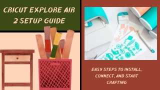 Cricut Explore Air 2 Setup Guide