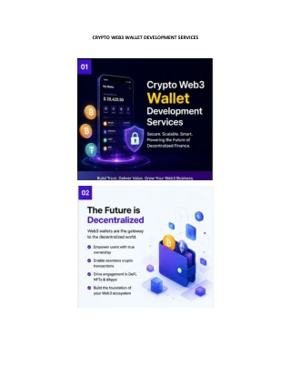 Crypto Wallet Development Services:Smart Way for Startups to Launch Web3 Wallets