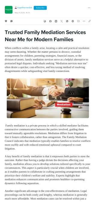 Helping Families Move Forward with Professional Mediation Services Near me