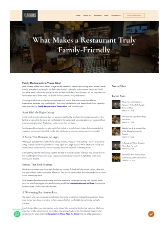 What Makes a Restaurant Truly Family-Friendly