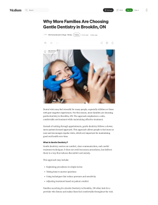 medium-com--dsvdentalbrooklinvillage-why-more-families-are-choosing-gentle-dentistry-in-brooklin-on-b5a939c80bf1