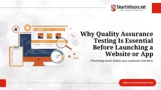 Why Quality Assurance testing is essential before launchin a website or app