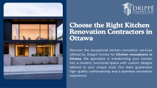 Choose the Right Kitchen Renovation Contractors in Ottawa