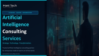 Artificial Intelligence Consulting - Ment Tech