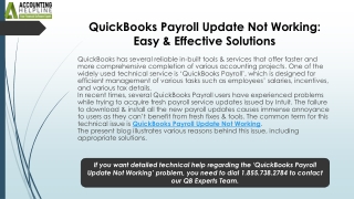 Effective Solutions for QuickBooks Payroll Update Not Working