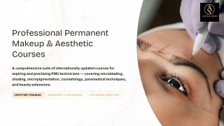 professional permanent makeup aesthetic courses