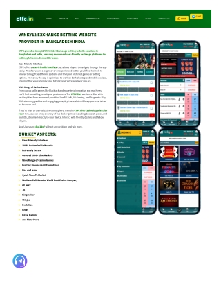 Vanky12 Exchange betting Website Provider In Bangladesh India