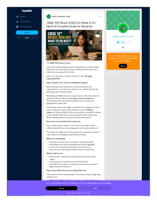 CBSE 12th Result 2026 Out What to Do Next A Complete Guide for Students