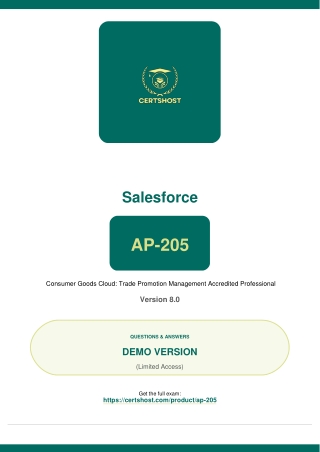 AP-205 Questions Answers, Dumps PDF, Practice Test, Brain Dumps, Quiz