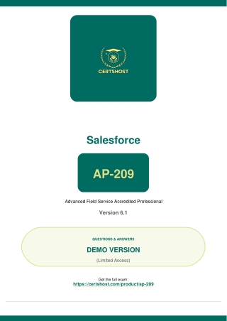 AP-209 Questions Answers, Dumps PDF, Practice Test, Brain Dumps, Quiz