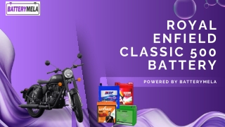 Royal Enfield Classic 500 Battery