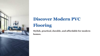 Explore the Benefits of PVC Flooring for Modern Homes | DBM Store