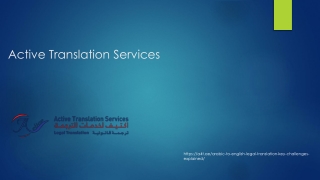 Active Translation Services ppt ..