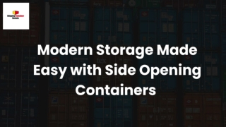 Modern Storage Made Easy with Side Opening Containers