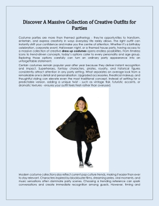 Discover A Massive Collection of Creative Outfits for Parties