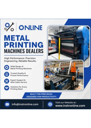 Metal Printing Machines Dealers | Instronline