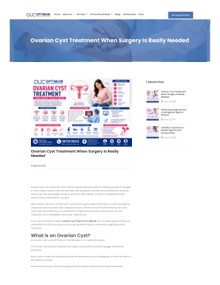 Ovarian Cyst Treatment – When Is Surgery Really Needed?