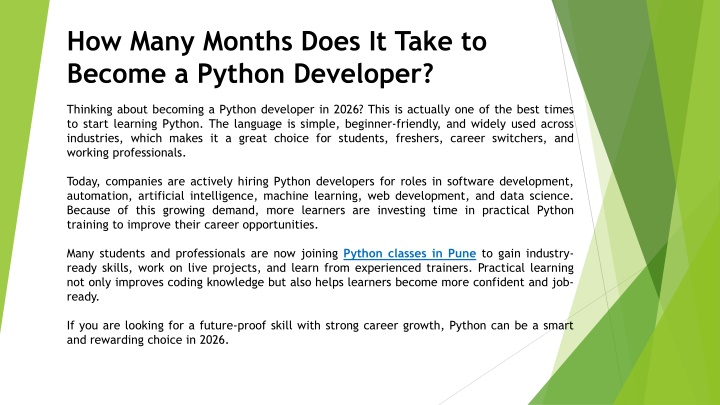 PPT - How Many Months Does It Take to Become a Python Developer ...