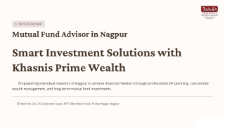 Mutual  Fund Advisor in Nagpur - Smart Investment Solutions