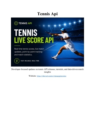 Tennis Api