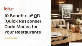 10 Benefits of QR (Quick Response) Code Menus for Your Restaurants