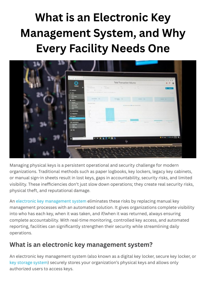 PPT - Torus Technology | Cloud-Native Automated Physical Key Control ...