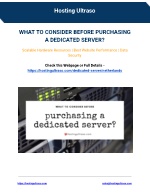 What to Consider Before Purchasing a Dedicated Server - slide 1