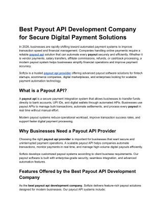 Best Payout API Development Company for Secure Digital Payment Solutions (1)