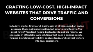 BrandingScout Crafting Low-Cost, High-Impact Websites That Drive Traffic and Conversions