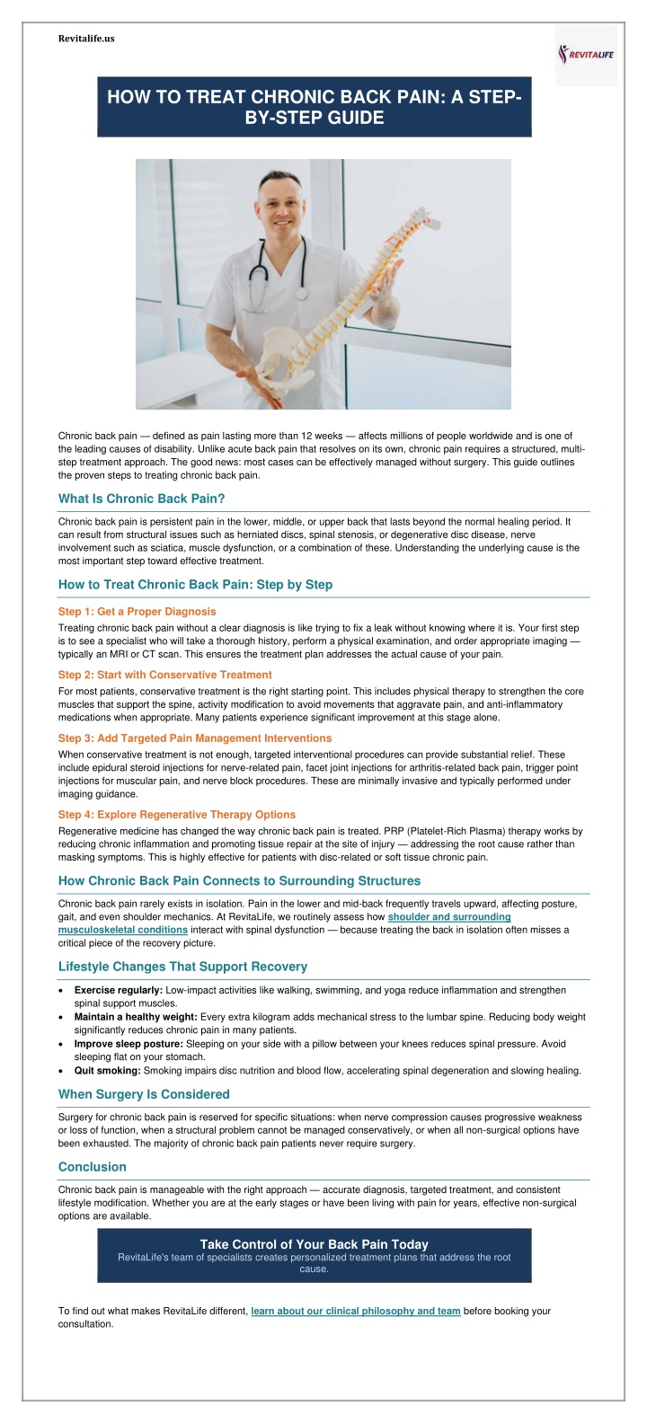 PPT - HOW TO TREAT CHRONIC BACK PAIN- A STEP-BY-STEP GUIDE PowerPoint ...