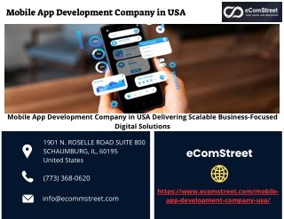 Mobile App Development Company in USA