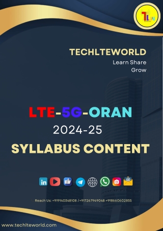 Hands-On Protocol Testing Course for LTE, 5G NR and O-RAN Networks