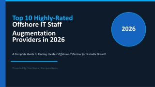 Top 10 Highly-Rated Offshore IT Staff Augmentation Providers in 2026