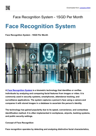 Face Recognition System