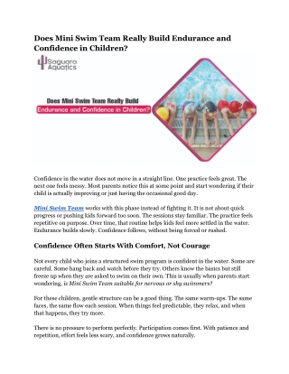 _Does Mini Swim Team Really Build Endurance and Confidence in Children_
