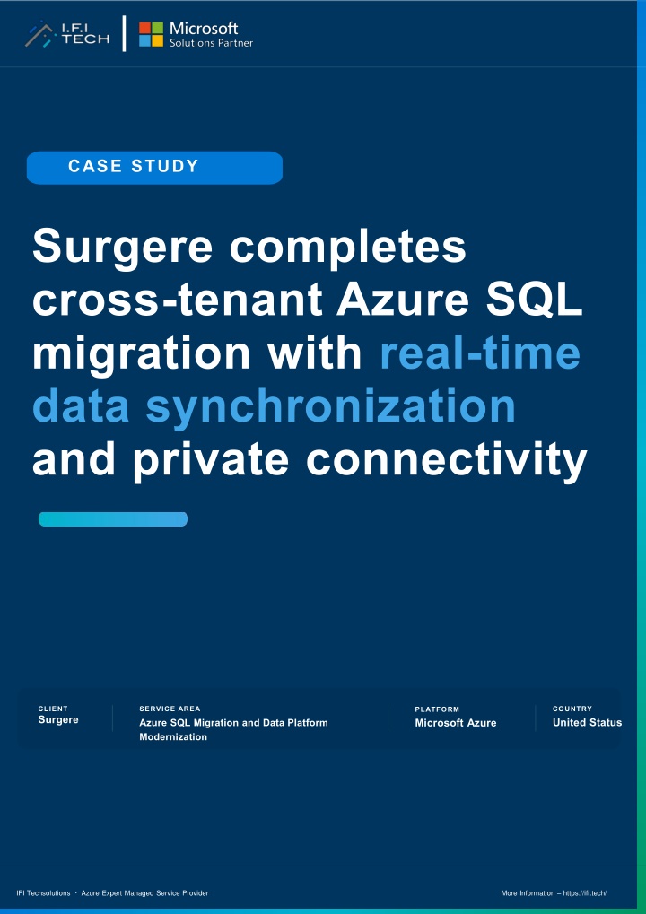PPT - Cross-Tenant Azure SQL Migration with Real-Time Replication | IFI ...