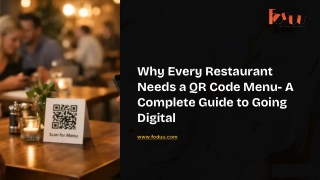 Why Every Restaurant Needs a QR Code Menu- A Complete Guide to Going Digital