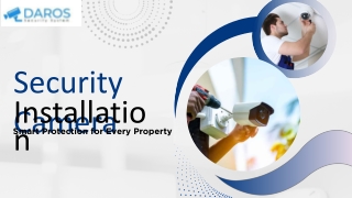 Security Camera Installation — Smart Protection for Every Property