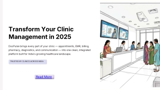 Transform Your Clinic Management in 2025 With DocPulse Software