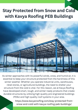 Best Pre Engineered Building Contractors in Visakhapatnam  Kavya Roofing
