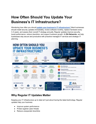 How Often Should You Update Your Business’s IT Infrastructure