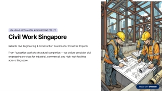Civil Work Singapore | Civil Engineering Services | Lea Keong