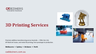 3D Printing Services in Australia