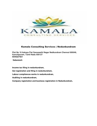 Kamala Consulting Services