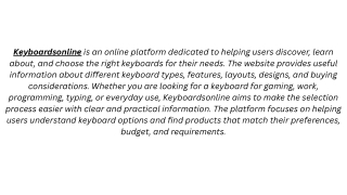 Keyboardsonline